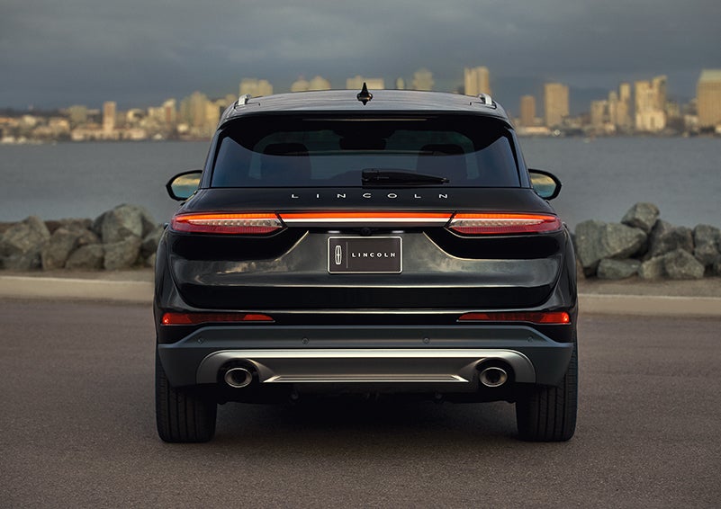 The rear lighting of the 2024 Lincoln Corsair® SUV spans the entire width of the vehicle. | McLarty Daniel Lincoln in Bentonville AR