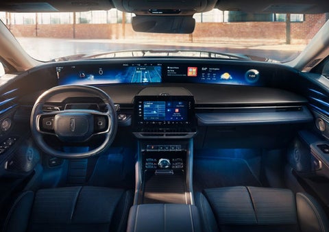 The panoramic display is shown in a 2025 Lincoln Nautilus® SUV. | McLarty Daniel Lincoln in Bentonville AR