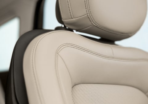 Fine craftsmanship is shown through a detailed image of front-seat stitching. | McLarty Daniel Lincoln in Bentonville AR