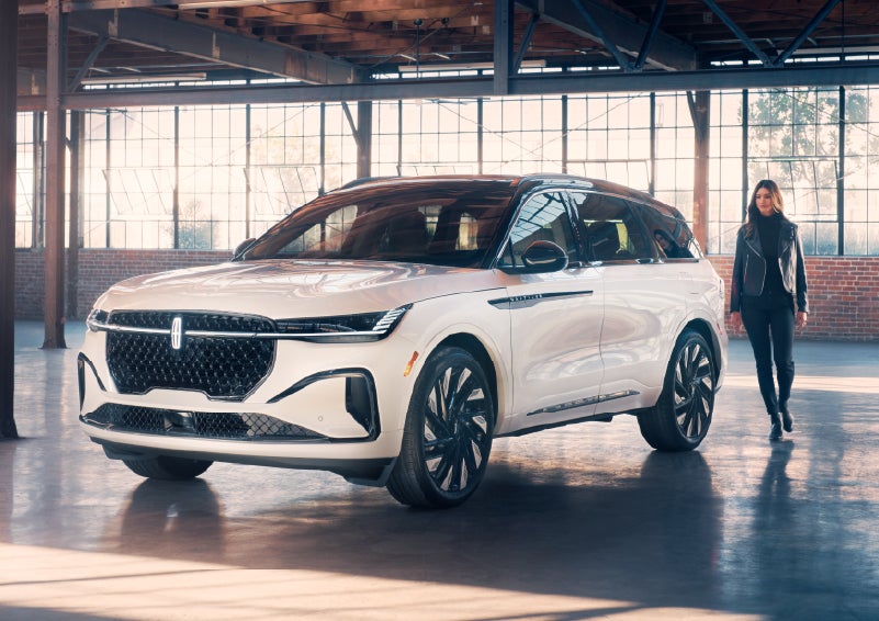 A person approaches a 2026 Lincoln Nautilus® SUV. | McLarty Daniel Lincoln in Bentonville AR